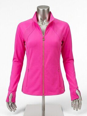Lilly Pulitzer - Luxletic UPF50+ Tennison Jacket - Size L - Raz Berry